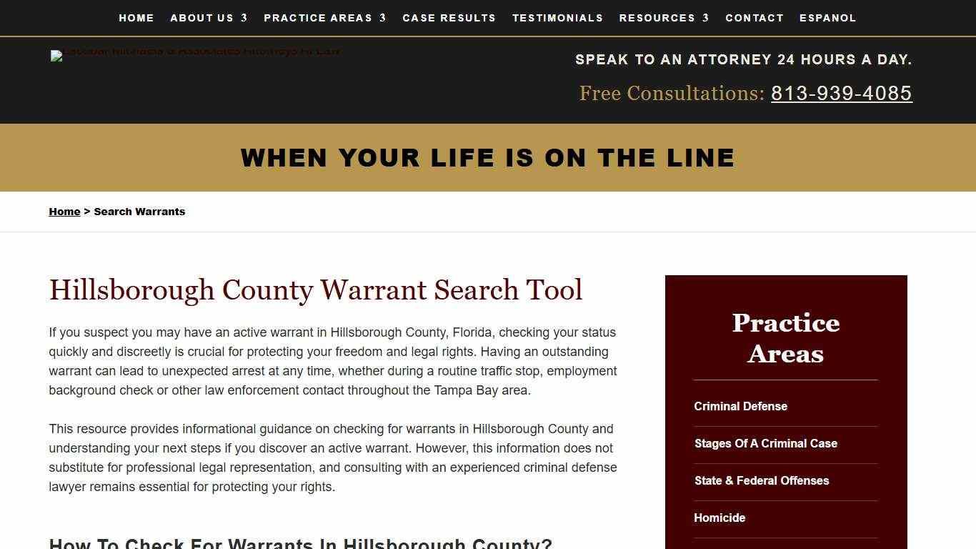 Hillsborough County Warrant Search Tool | Get Legal Help